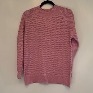 Pink Clover Women's Sweater - Pink Chevron Knit